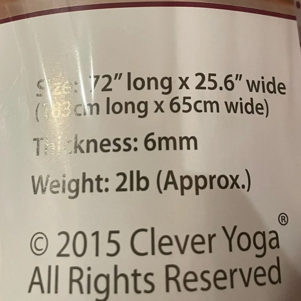 Clever Yoga 🧘 Mat. Black. Sealed never opened - Picture 13 of 16